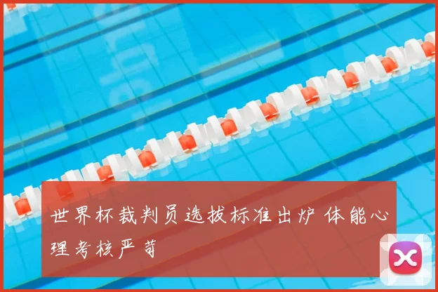 世界杯裁判员选拔标准出炉 体能心理考核严苛